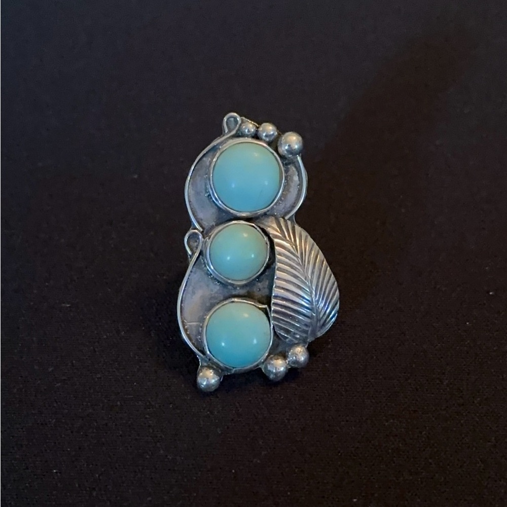 Vintage Silver and Turquoise Ring
